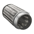 Exhaust Flex Pipe Double Braided with Stainless Steel Wires 3"X8" 76X203mm